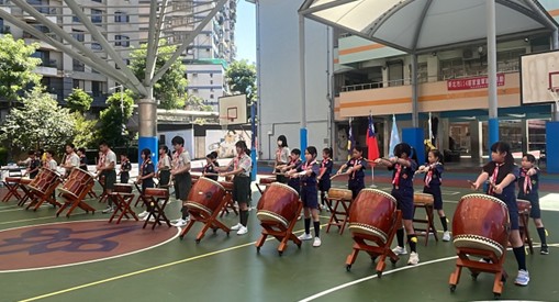 莒光童軍太鼓隊表演